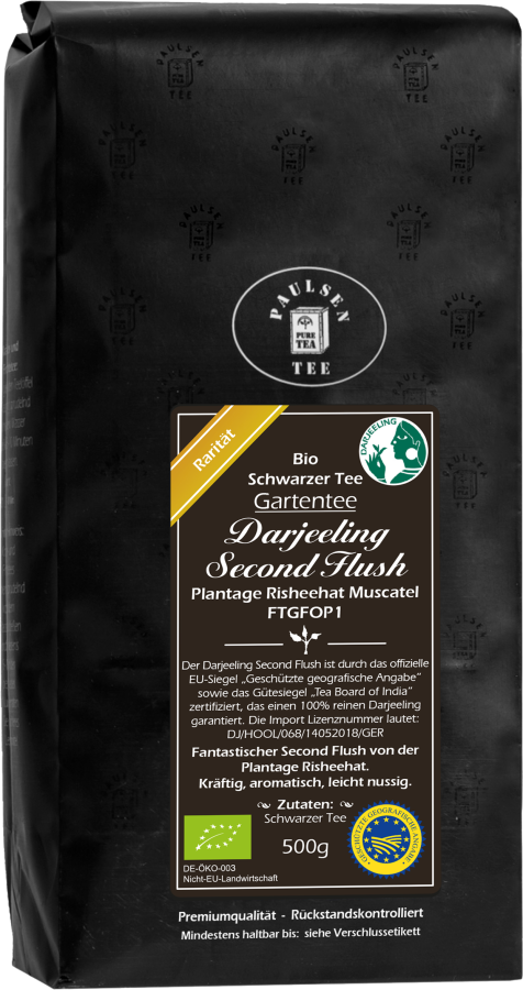 Bio Darjeeling Second Flush FTGFOP1, Plantage Risheehat Muscatel